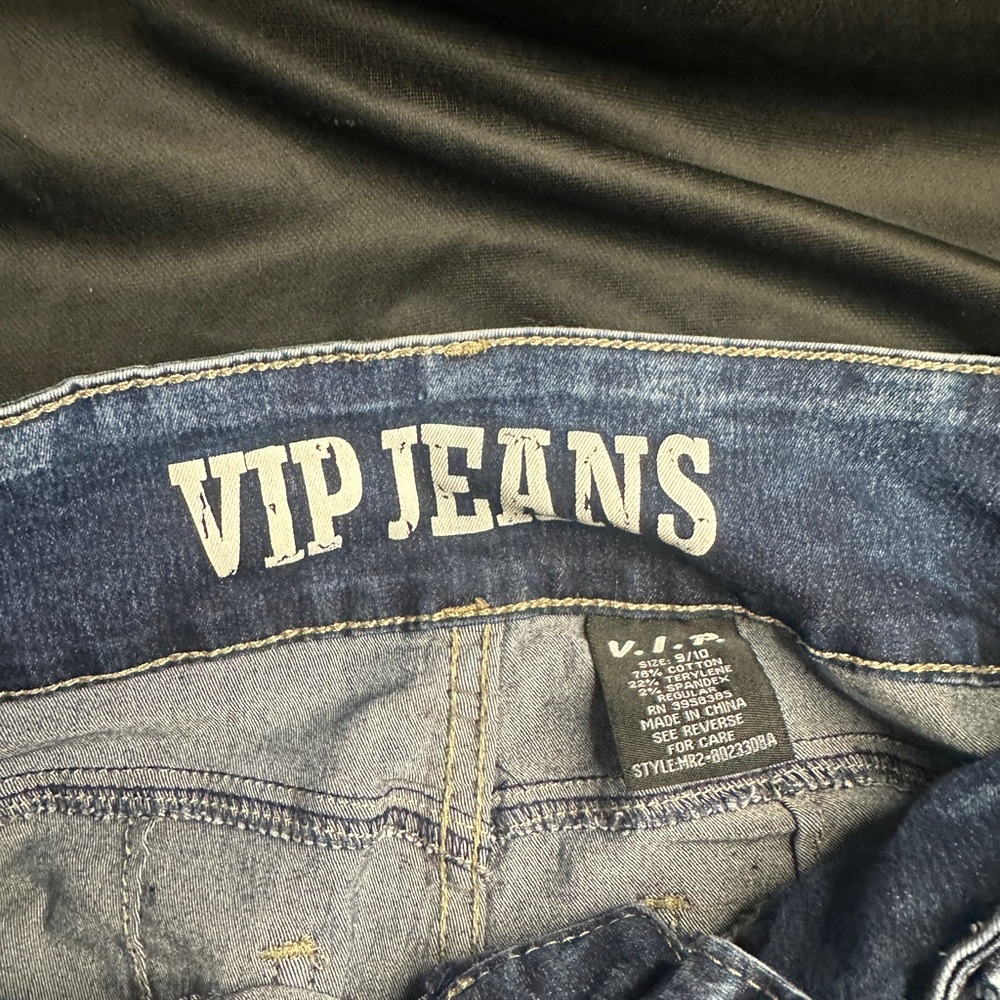 Blue Denim Jeans-avid wash-VIP jeans-ladies size 9/10-#439 - Picture 2 of 5